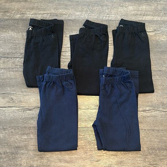 babyGAP size 4 BUNDLE (5) Black/Navy Blue Leggings - Picture 1 of 11